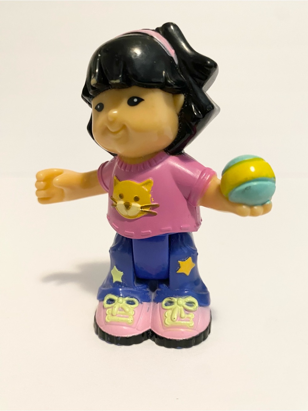 Little People Bendable Sonya Lee Kitty Cat Shirt Fisher Price Figure 4/$20 🛑